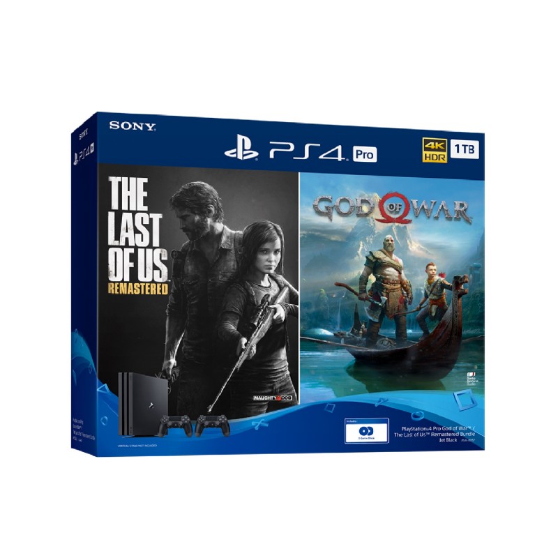 PlayStation 4 Pro 1TB God of War + The Last of Us Remastered Bundle